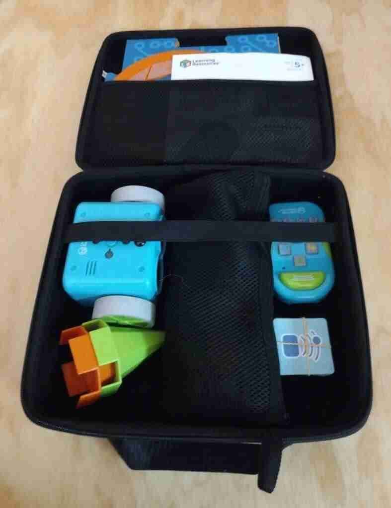 Botley and all his accessories fit neatly in his case, keeping everything safe and secure.