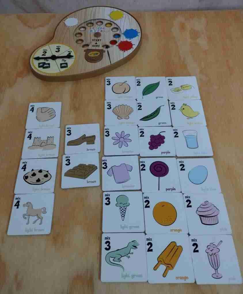 Color Mix-A-Roo palette and color cards