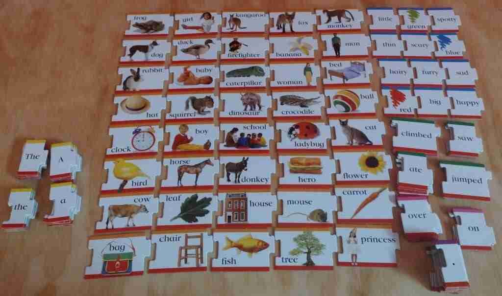 All the cards in Silly Sentences