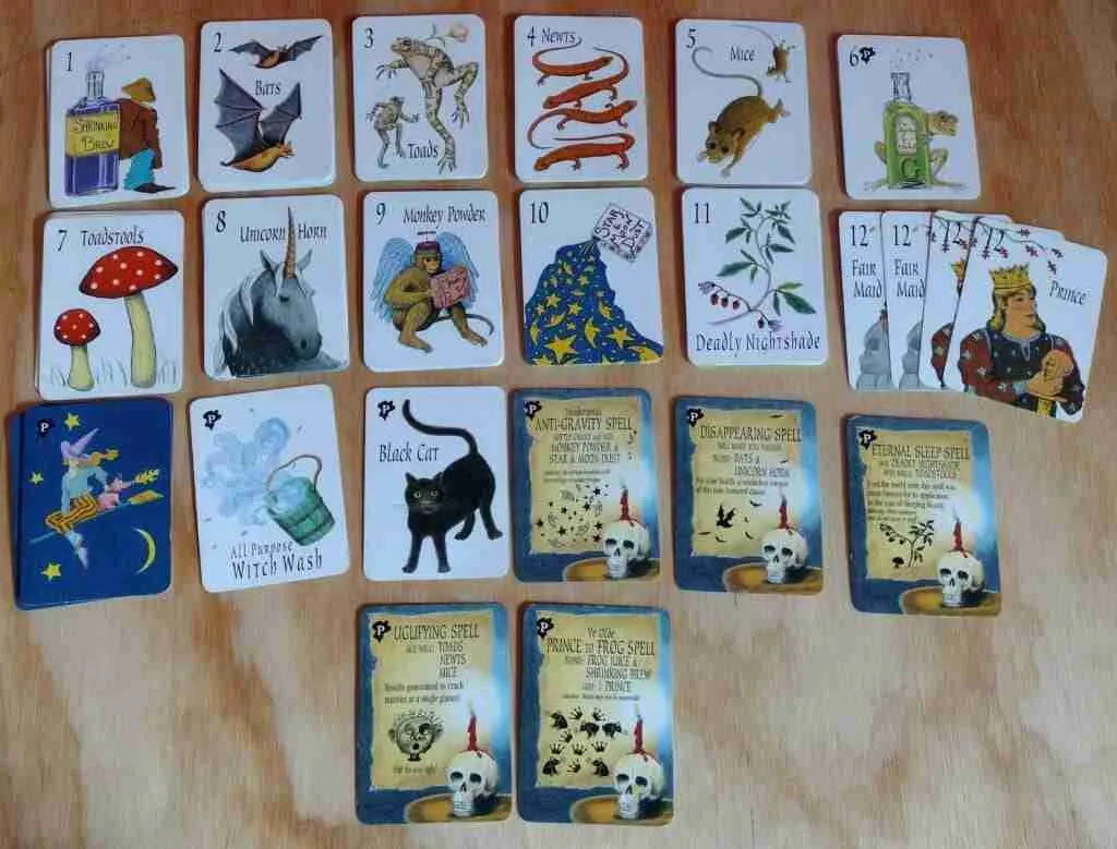 All the cards in Frog Juice