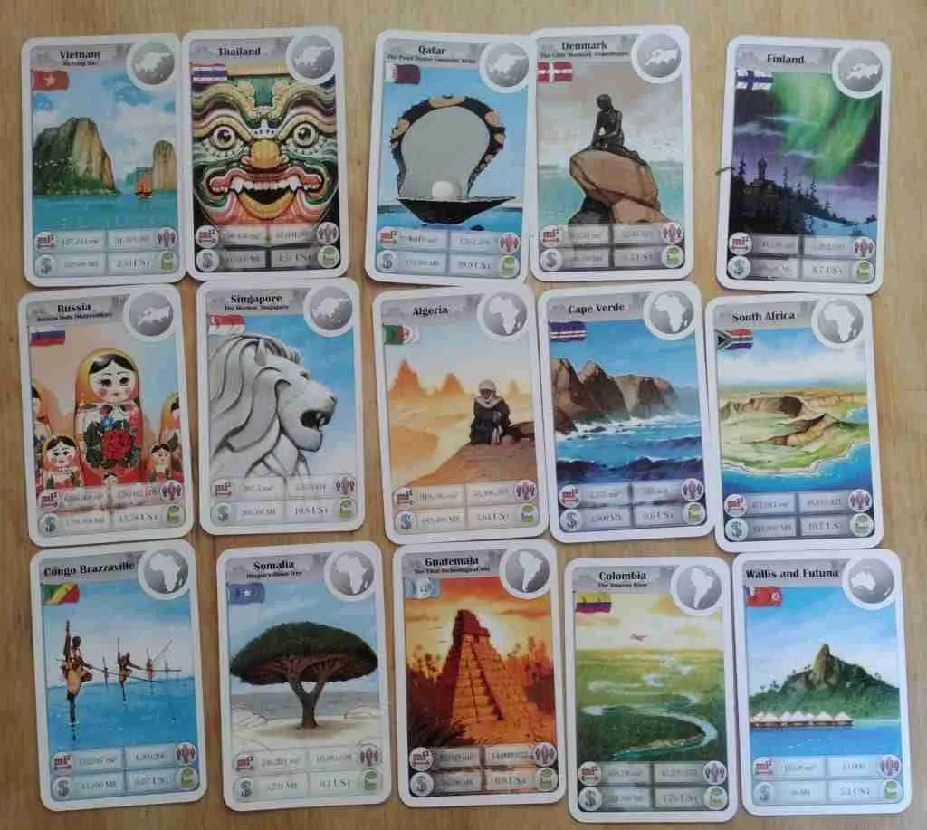 Cardline: Globetrotter, cards