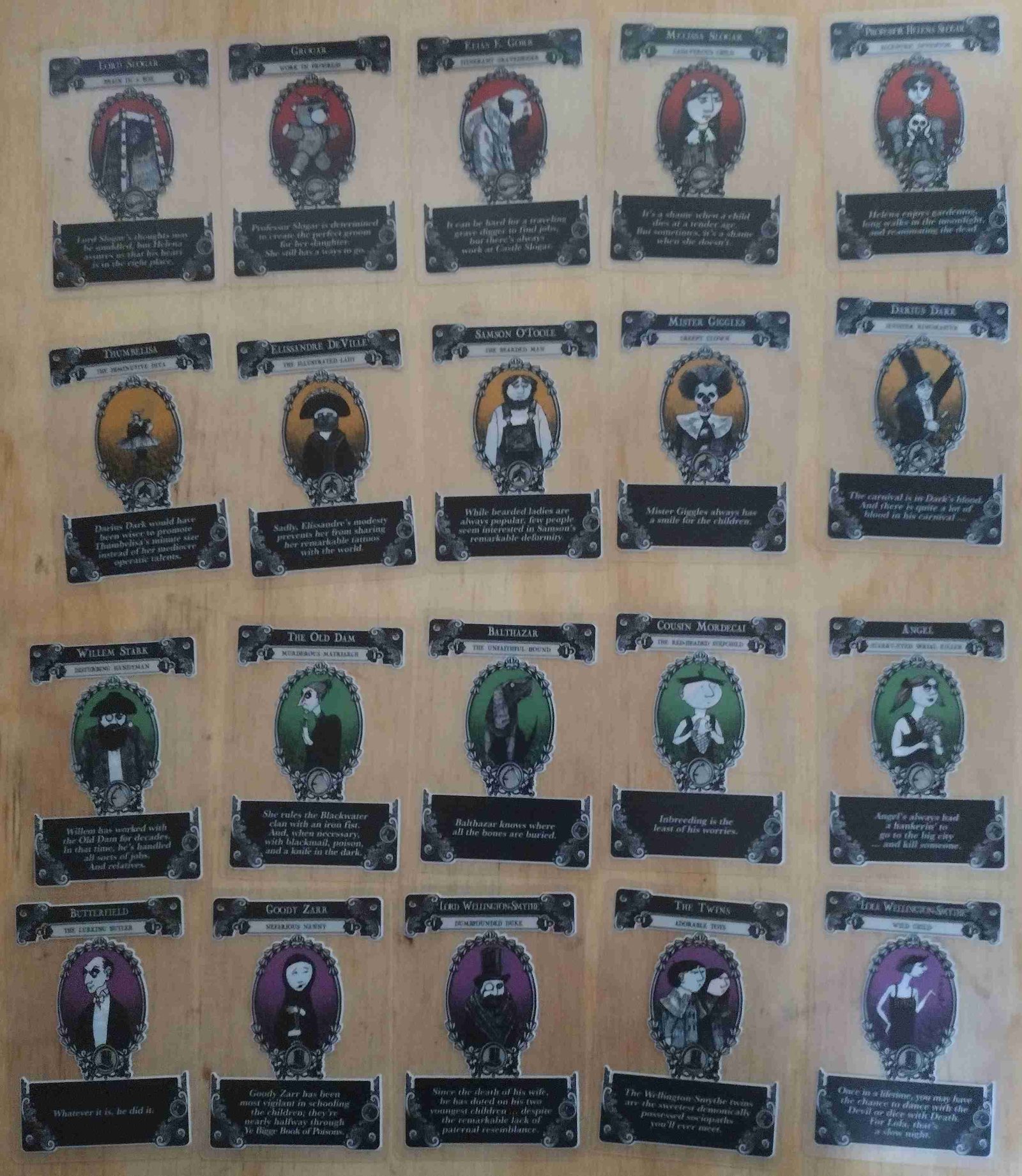 Gloom - character cards