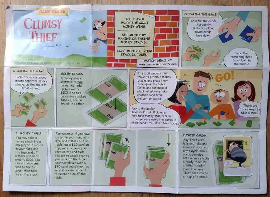 Clumsy Thief instructions