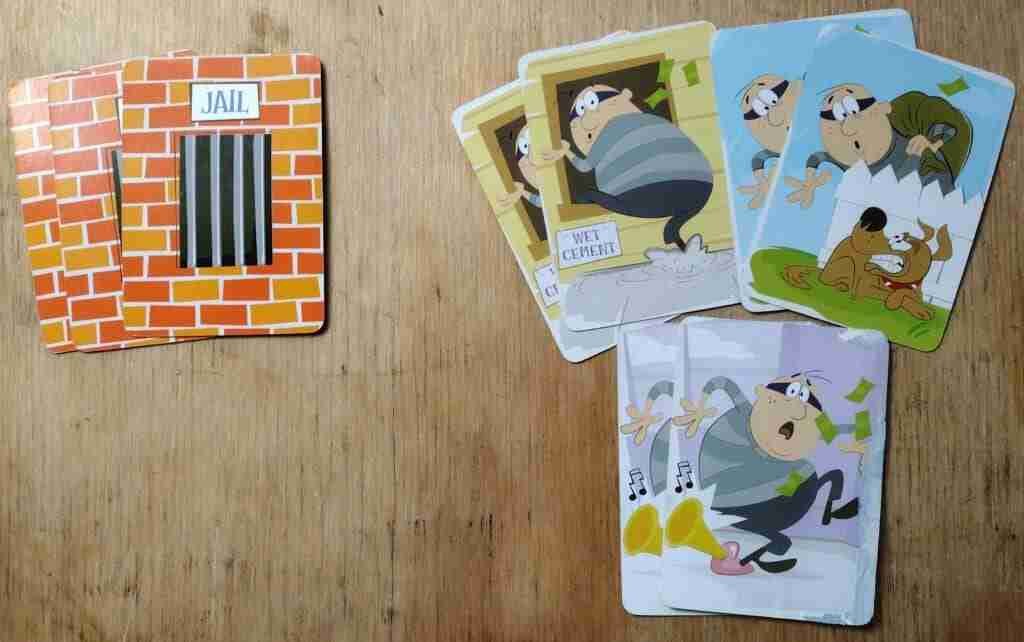 Clumsy Thief jail and thief cards