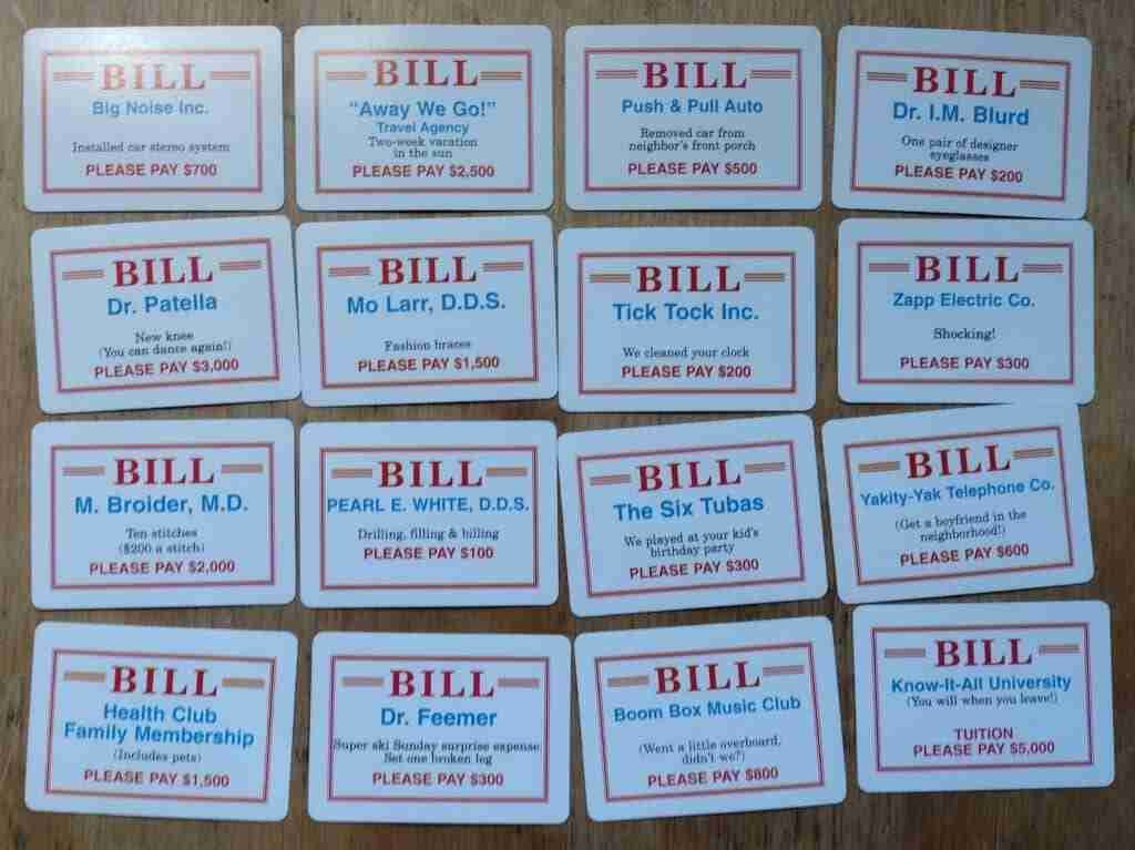 PayDay bill cards