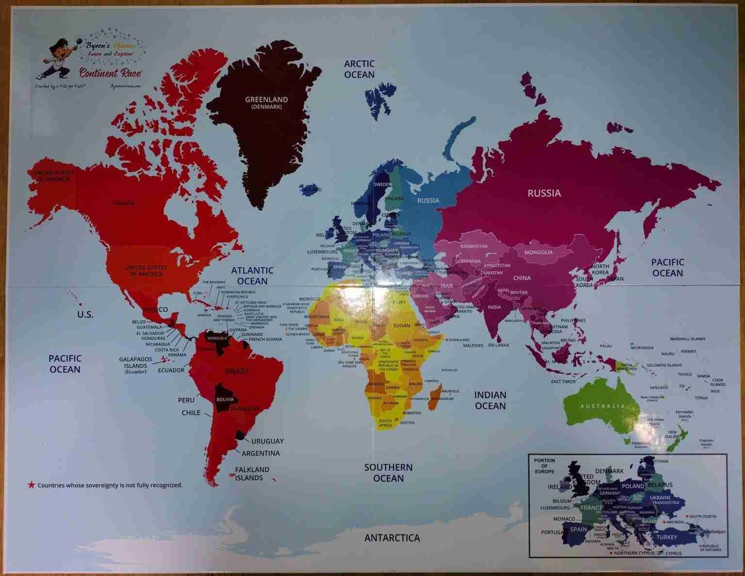 Continent Race : Gypsy Gameschooler
