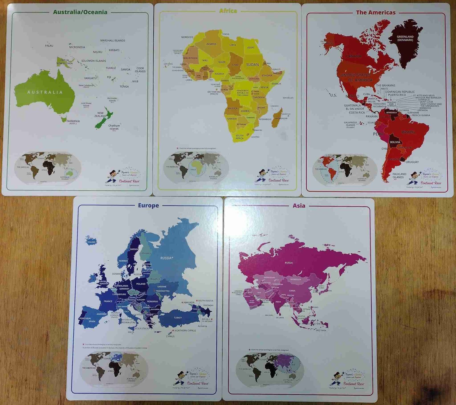 Continent Race : Gypsy Gameschooler