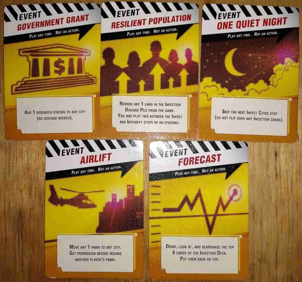 Pandemic event cards
