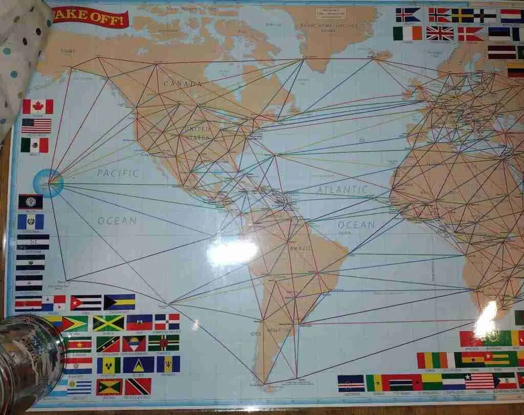 Left side of the huge map