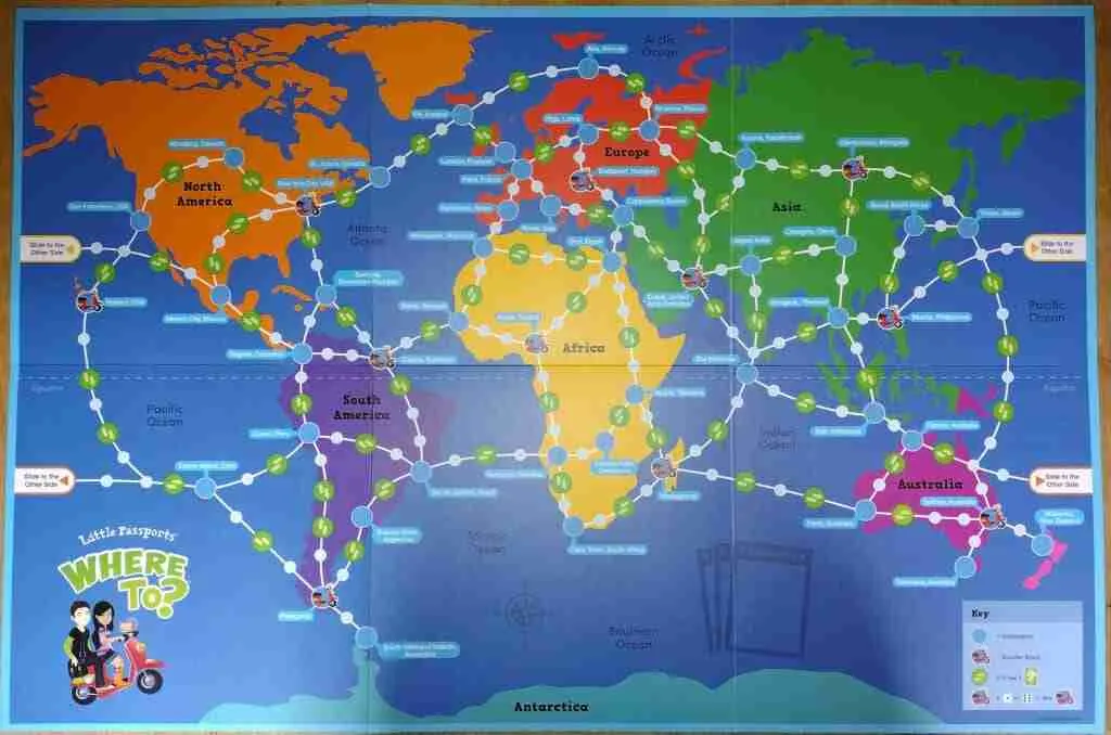 Where To? game board