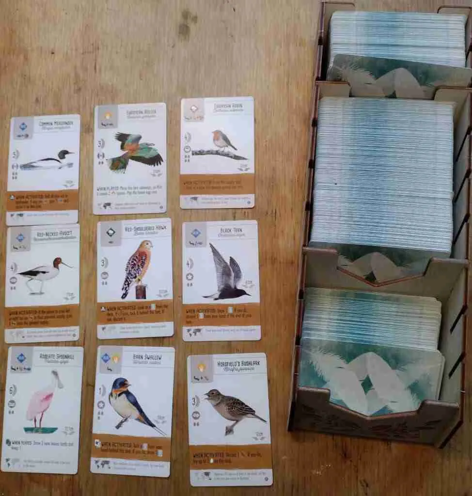 Wingspan bird cards