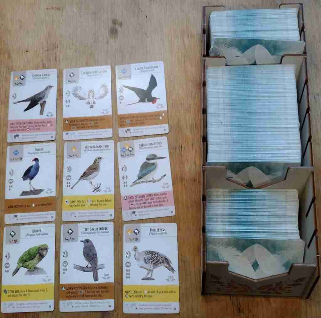 Some bird cards in Winspan
