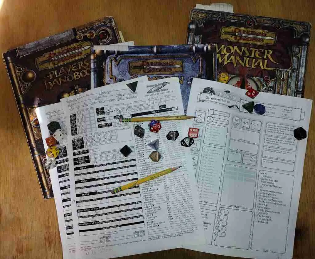 Dungeons and Dragons components