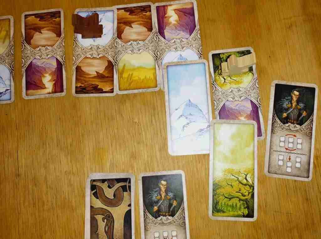 Use a Loki card to help you move through the landscape while playing Odin's Ravens