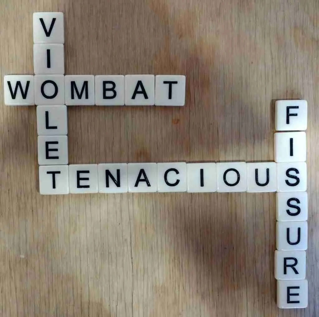 Bananagram tiles acrostic puzzle