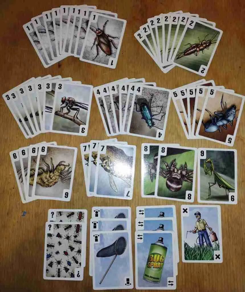 all the cards in Bugs!