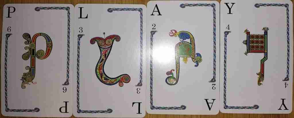 Possible word in Quiddler: PLAY