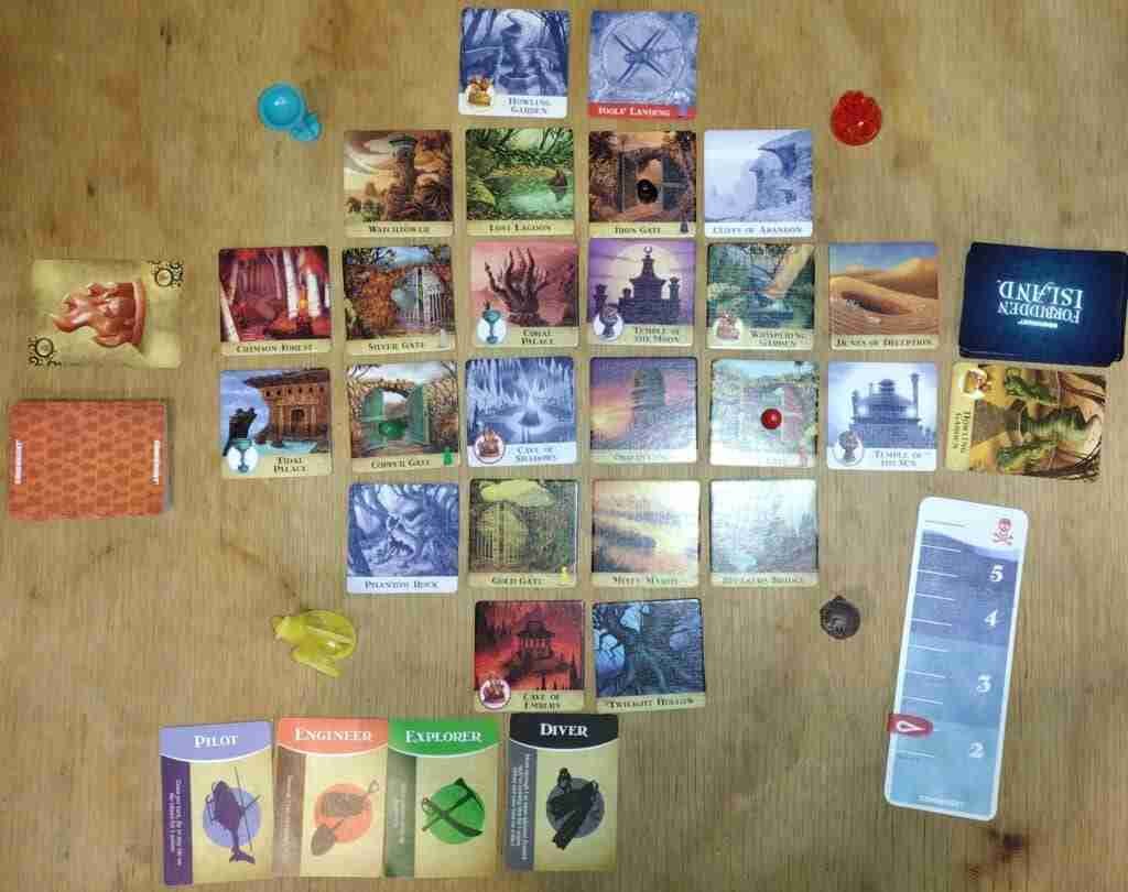 All ready to start playing Forbidden Island!