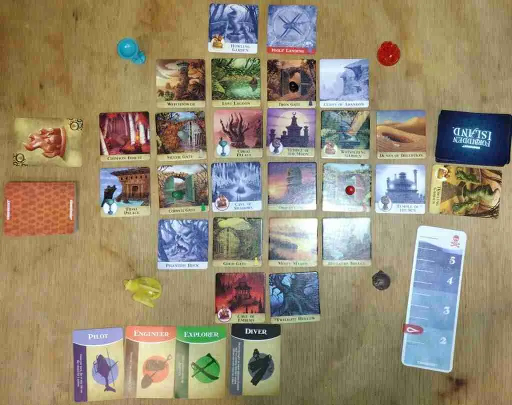All ready to start playing Forbidden Island!