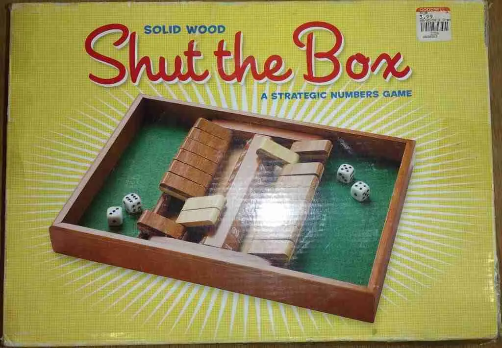 Shut the Box math game