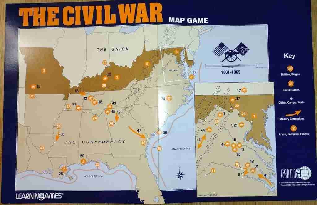 Civil War Game map
