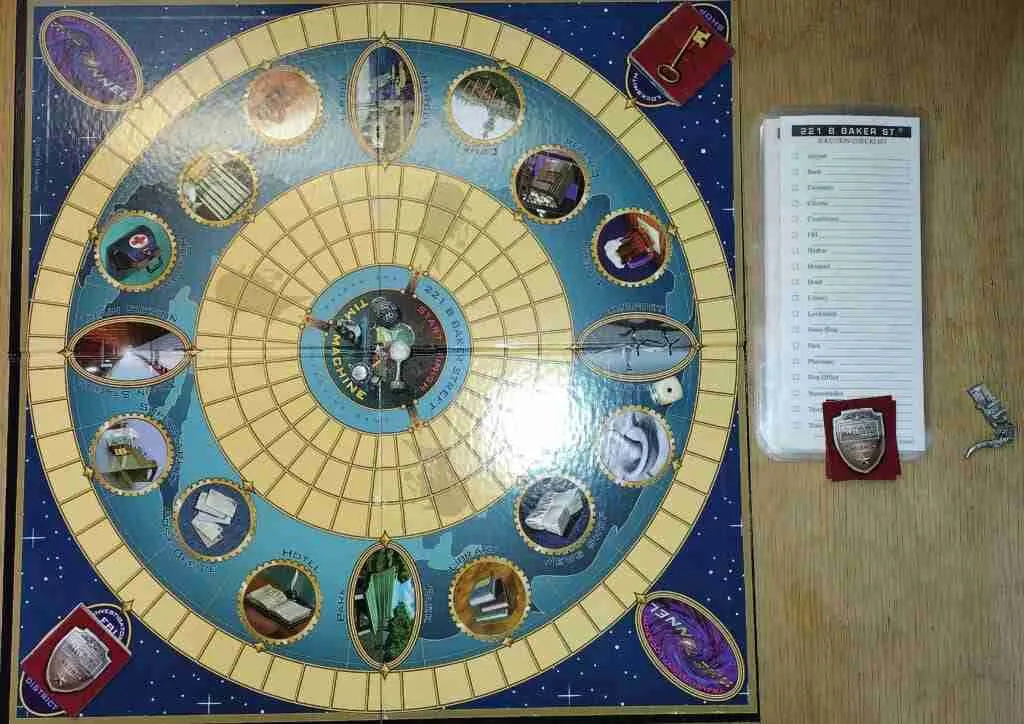 221B Baker Street board