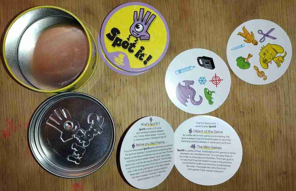 Spot It cards and game