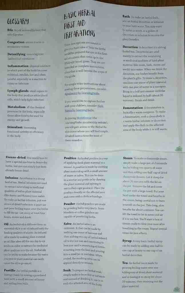 Glossary in the downloadable pocket guide