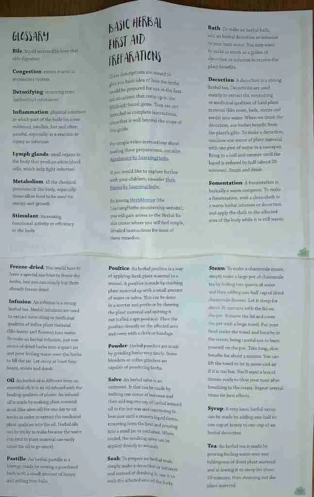 Glossary in the downloadable pocket guide