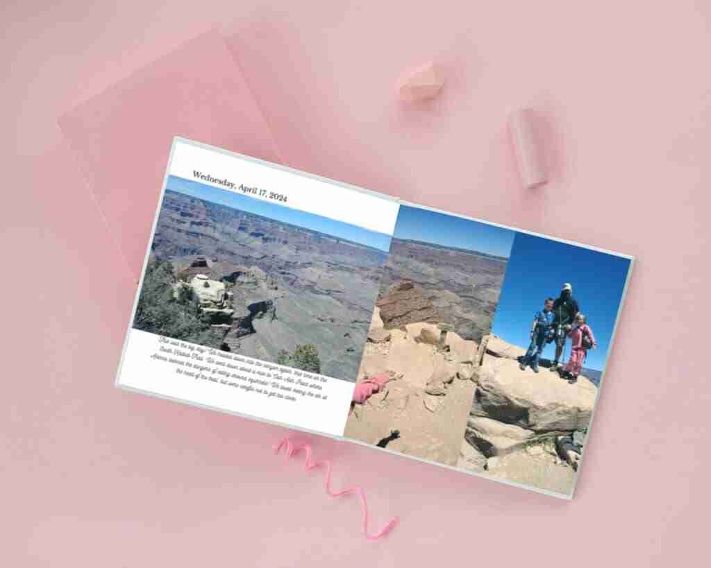 Travel Journal open-book mockup