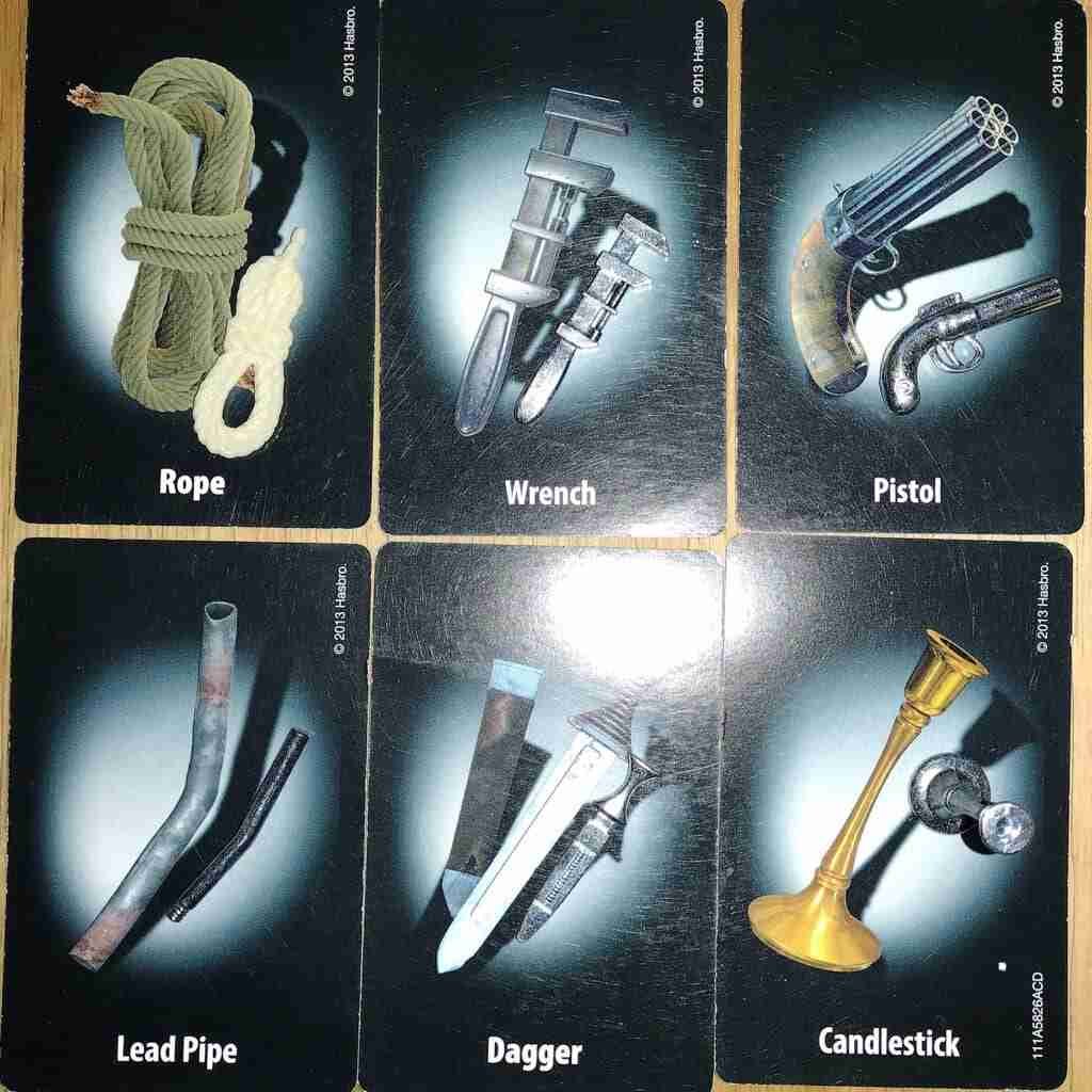 Clue weapons