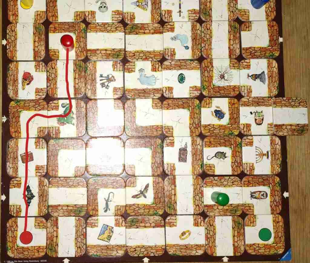 Labyrinth, red move shown