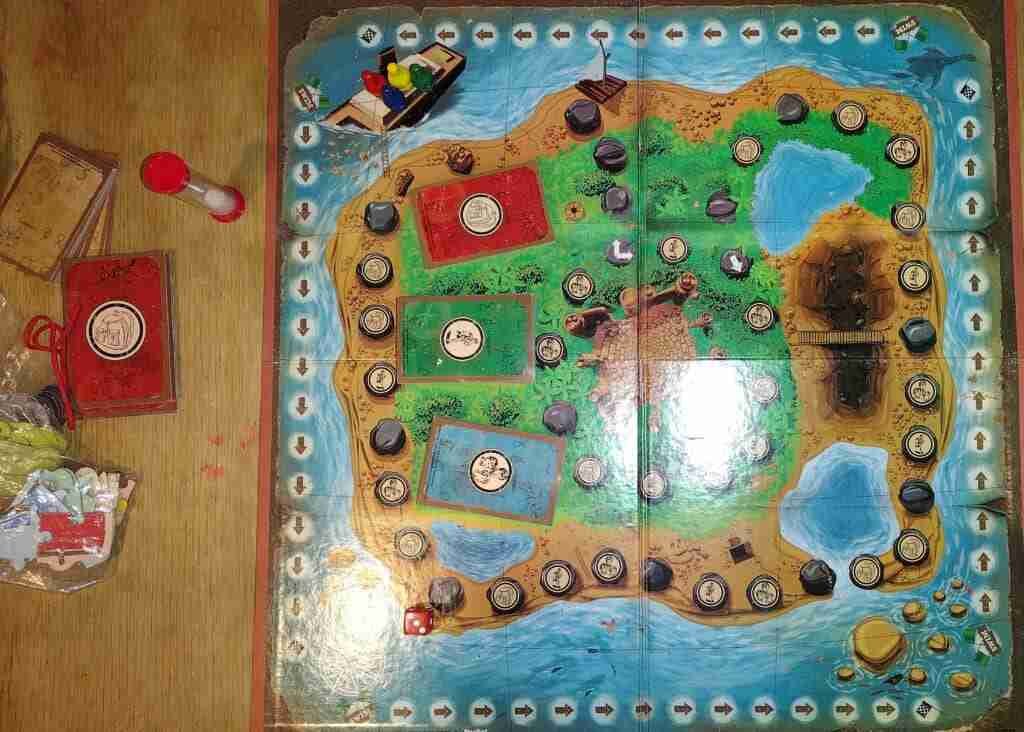 Dangerous Book For Boys Game, all set up and ready to play