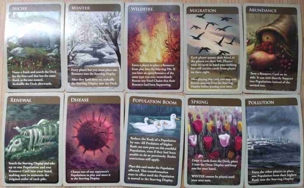Habitat event cards
