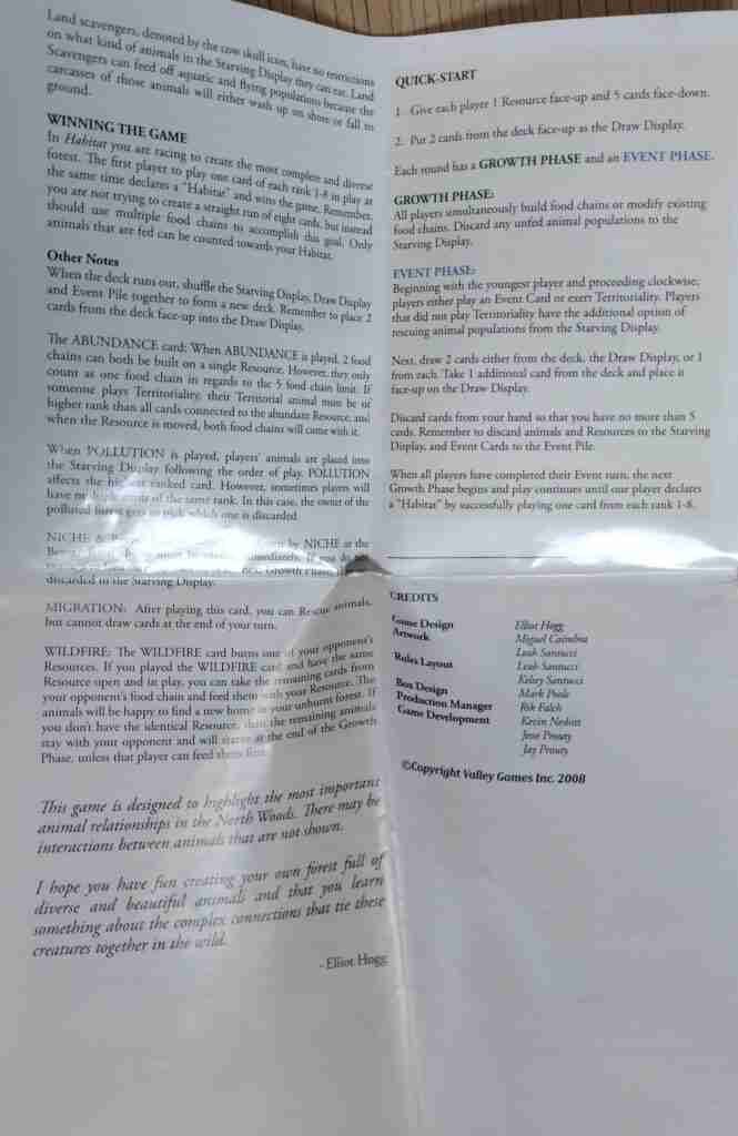 Habitat instructions page 4