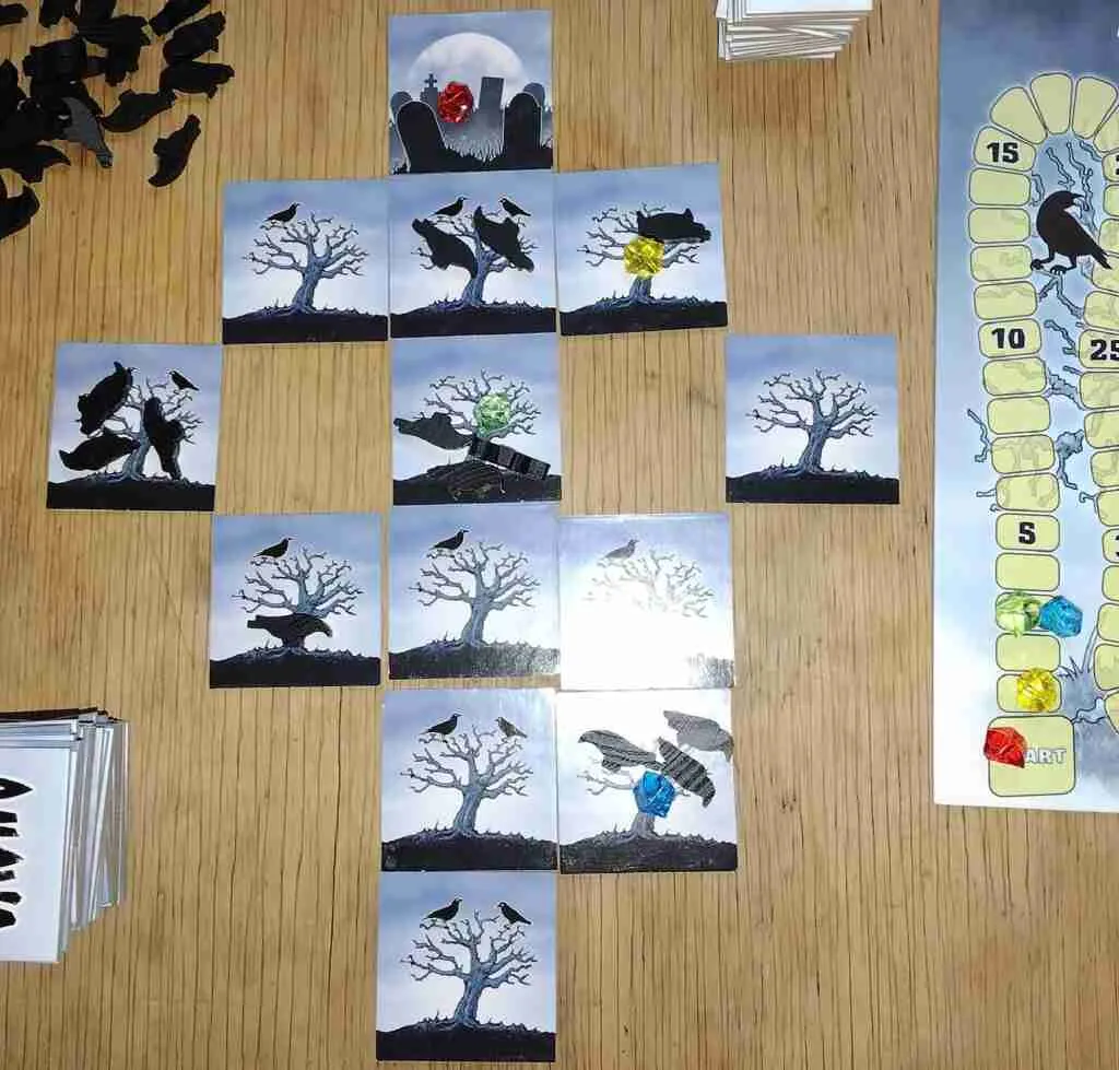 Crows flock