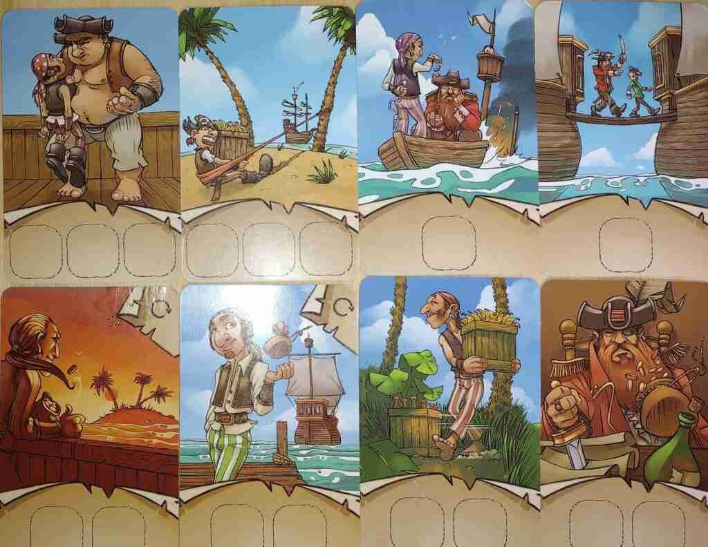 Sail Away pirate cards