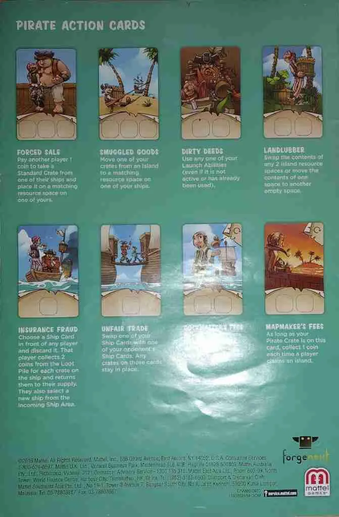 Pirate card actions