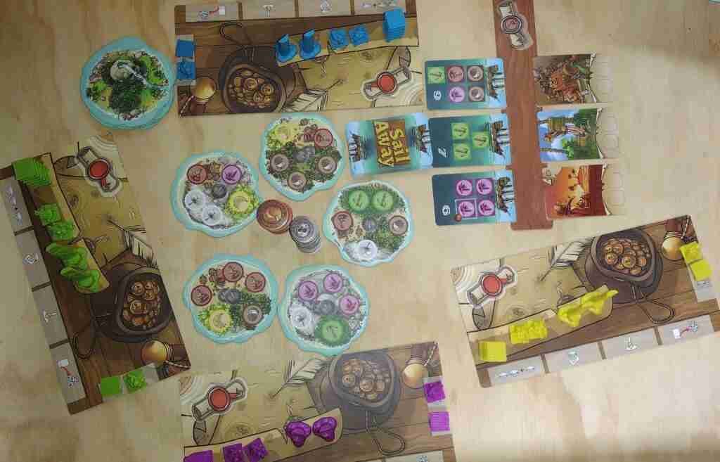 Sail Away game setup