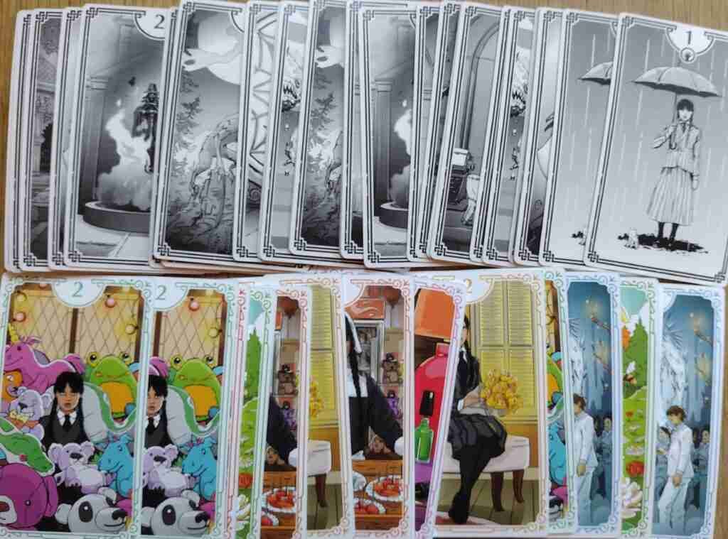 grayscale and color cards