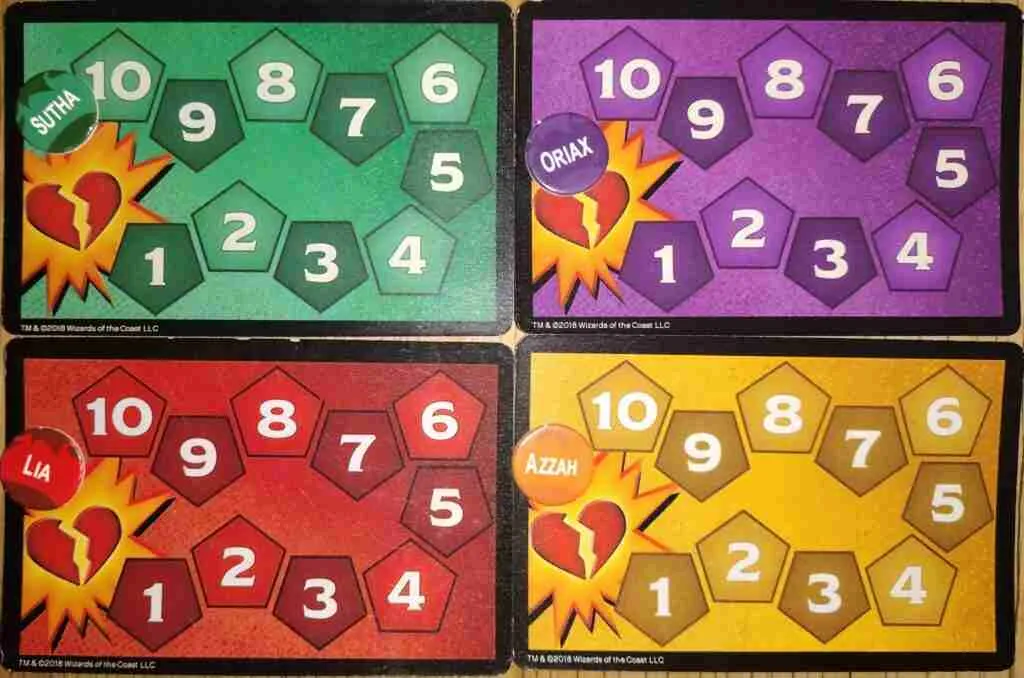 Dungeon Mayhem hit point tracker