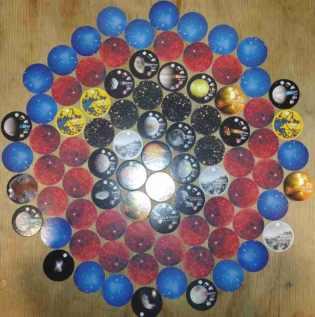 Brave New Worlds tiles are flipped over during game play