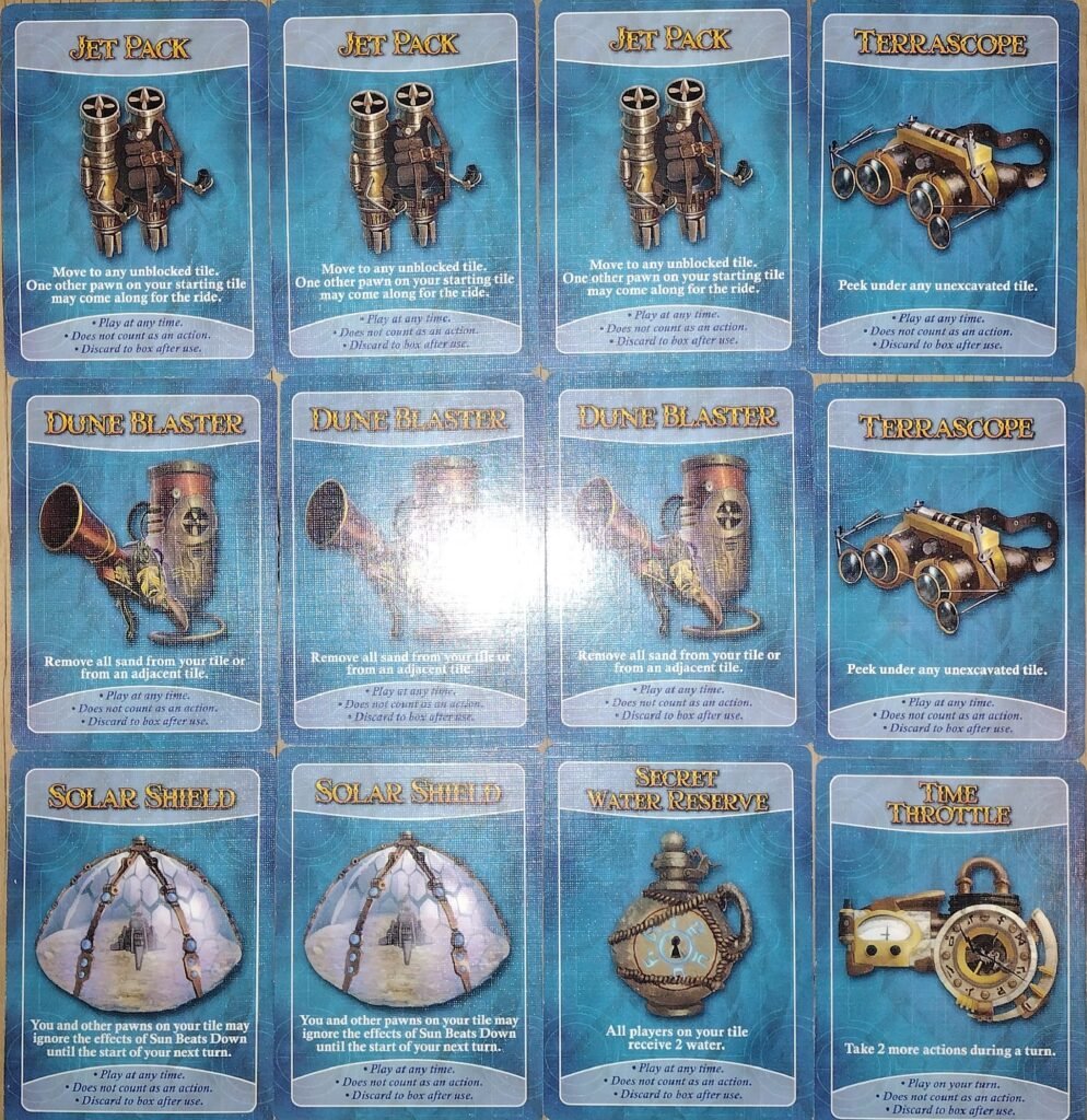 forbidden desert equipment cards