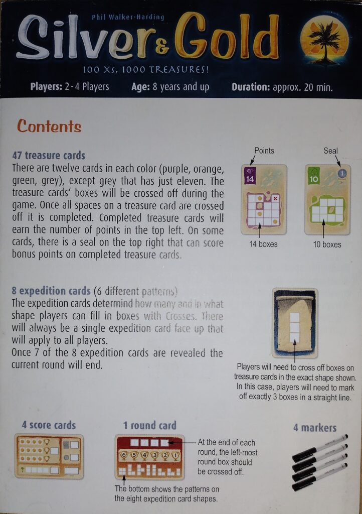 Silver and Gold Instructions