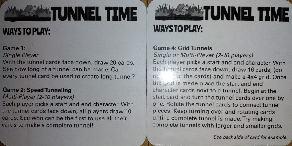 tunnel time instructions