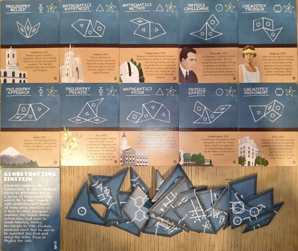 Globetrotting Einstein cards and tiles