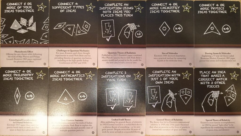 Einstein Major Theory cards