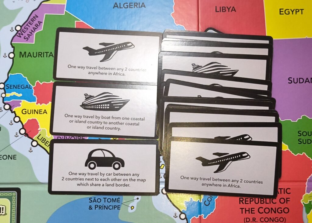 travel cards: plane, boat, and car